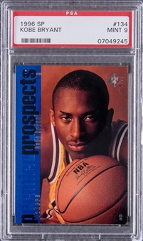 1996-97 Upper Deck SP #134 Kobe Bryant Rookie Card - PSA MINT 9